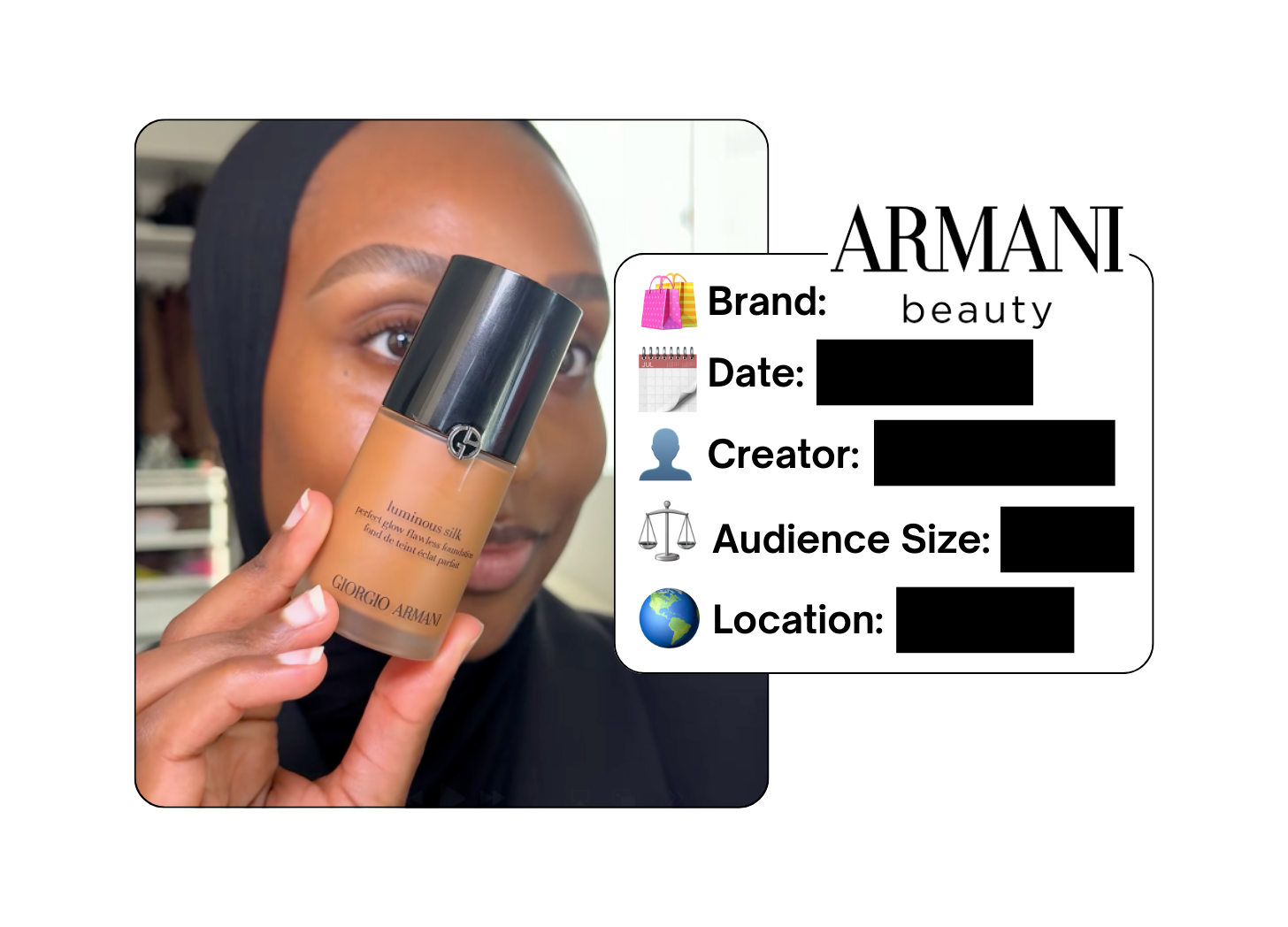 Spotted: Armani Beauty in a new paid collab