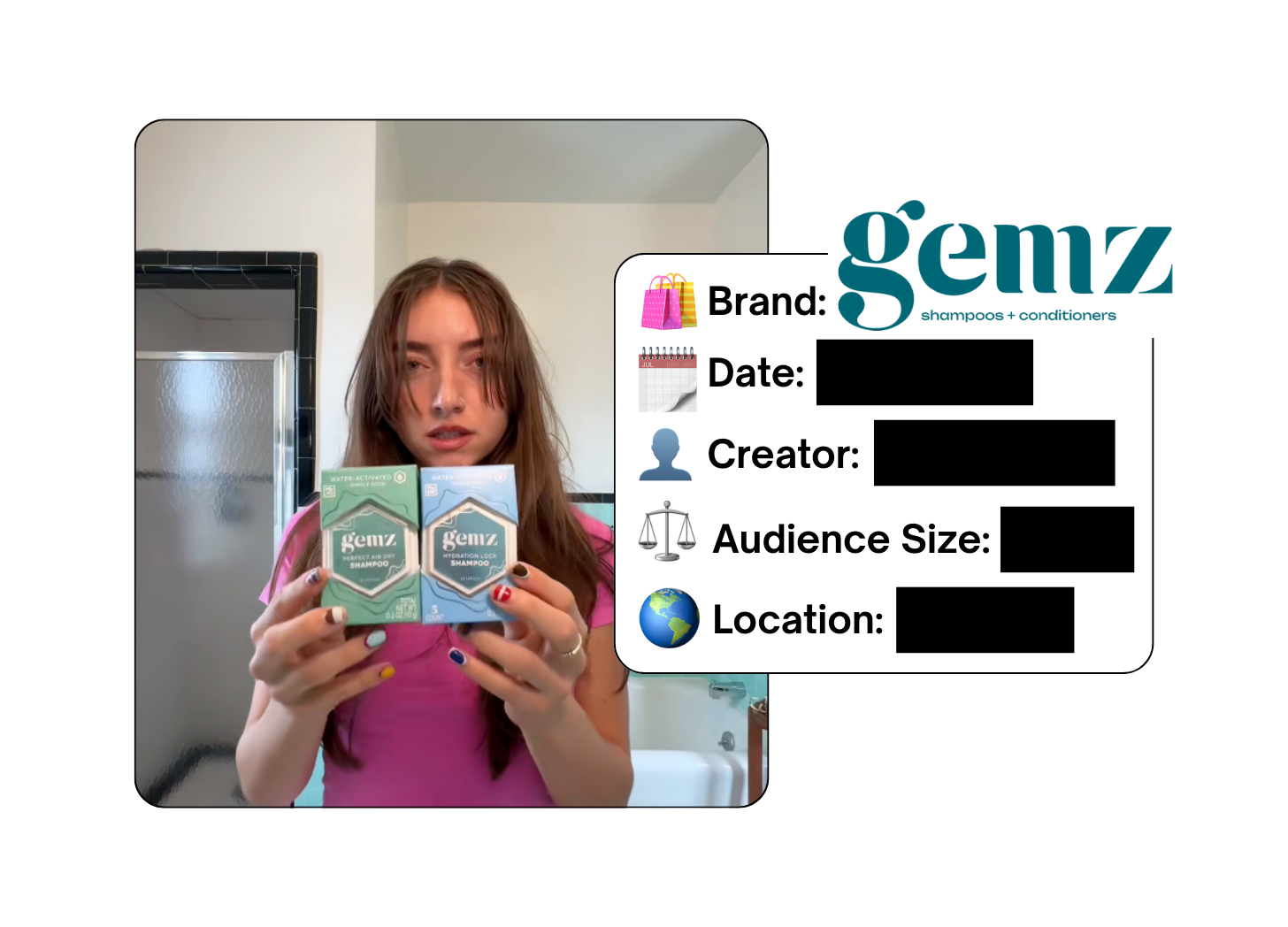 Spotted: Gemz Haircare in a new paid collab