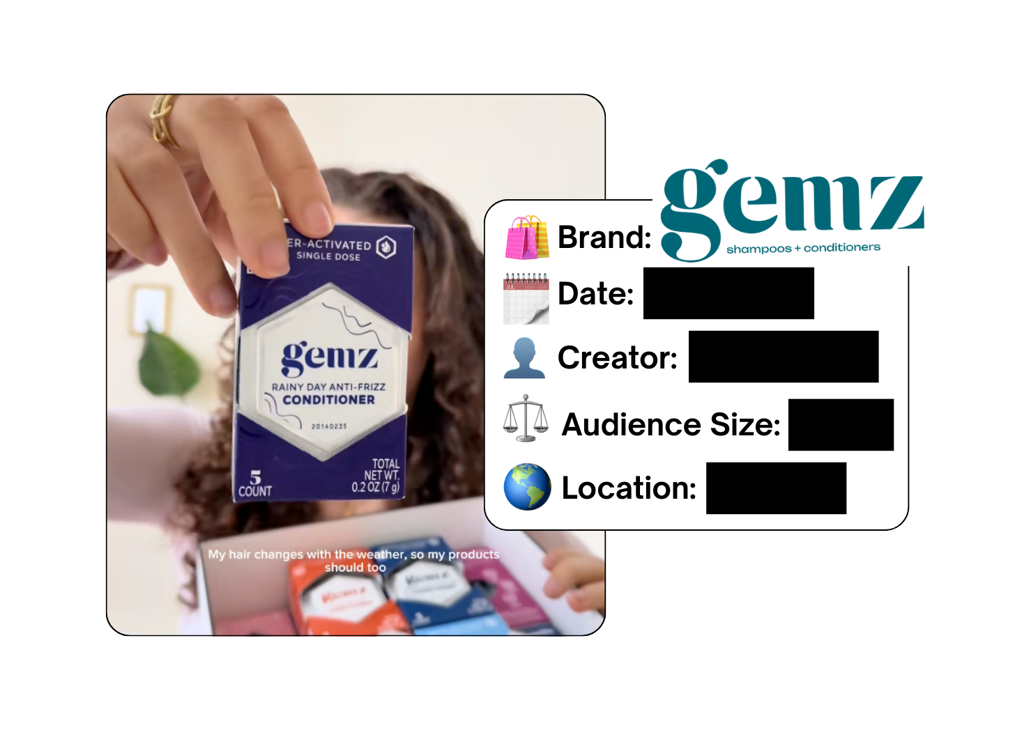 Spotted: Gemz Haircare in a new paid collab