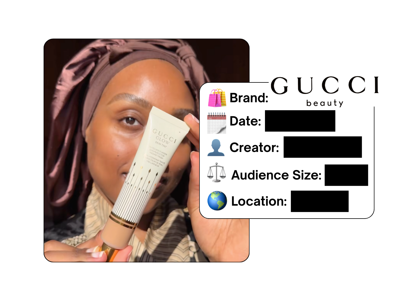 Spotted: Gucci Beauty in a new paid collab