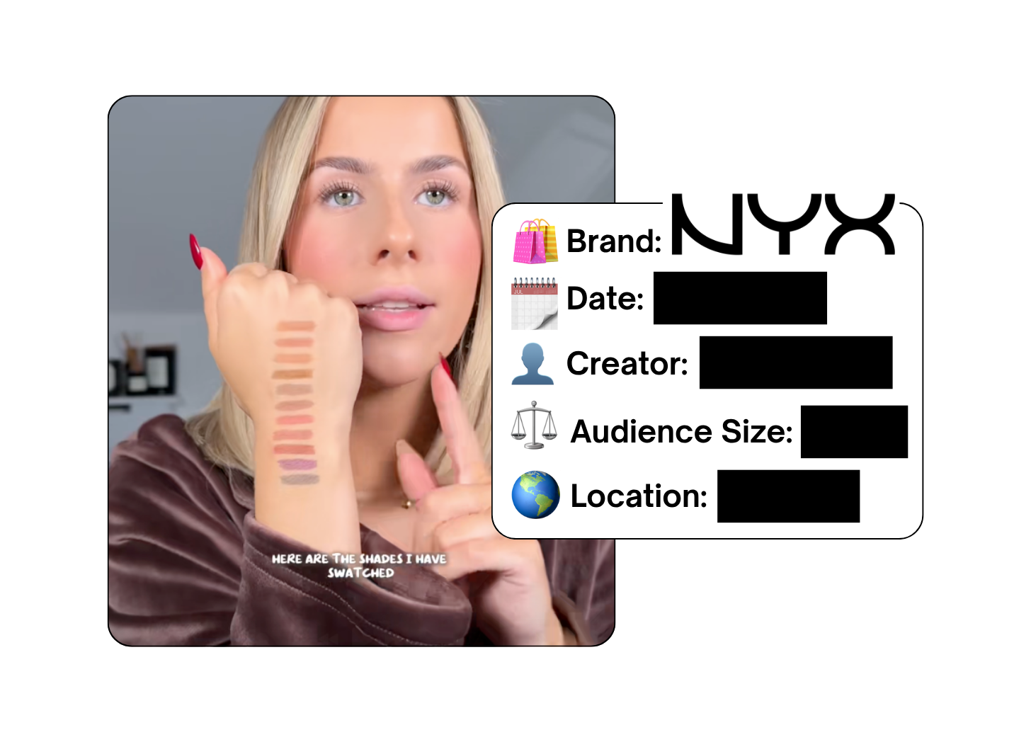 Spotted: NYX Cosmetics in a new paid collab