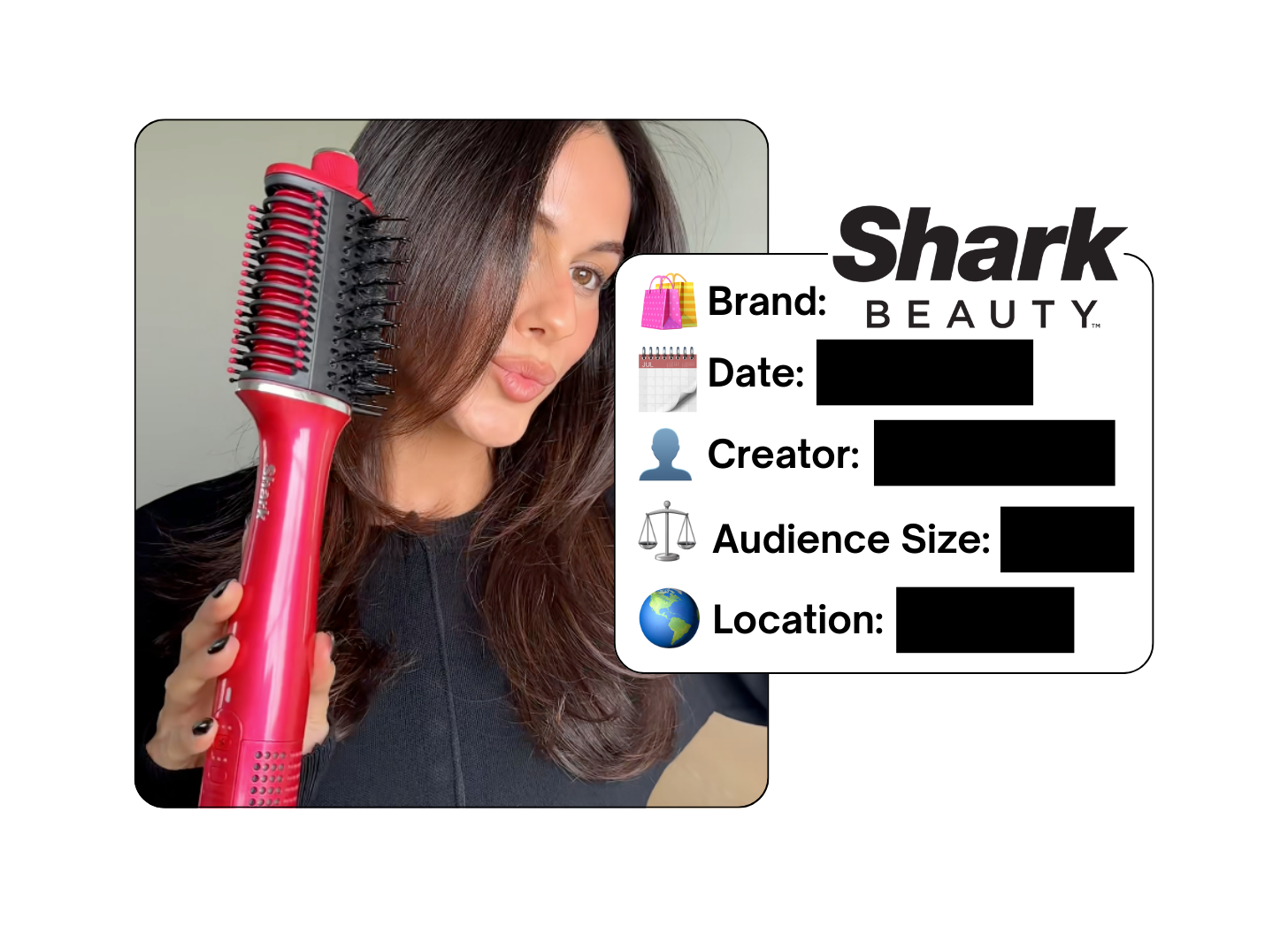 Spotted: Shark Beauty in a new paid collab