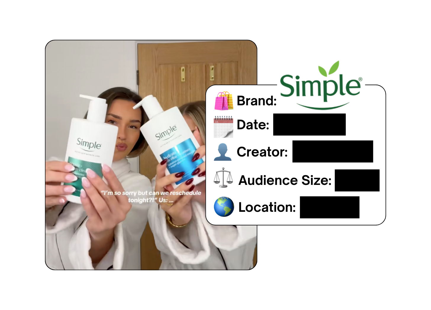 Spotted: Simple Skincare in a new paid collab