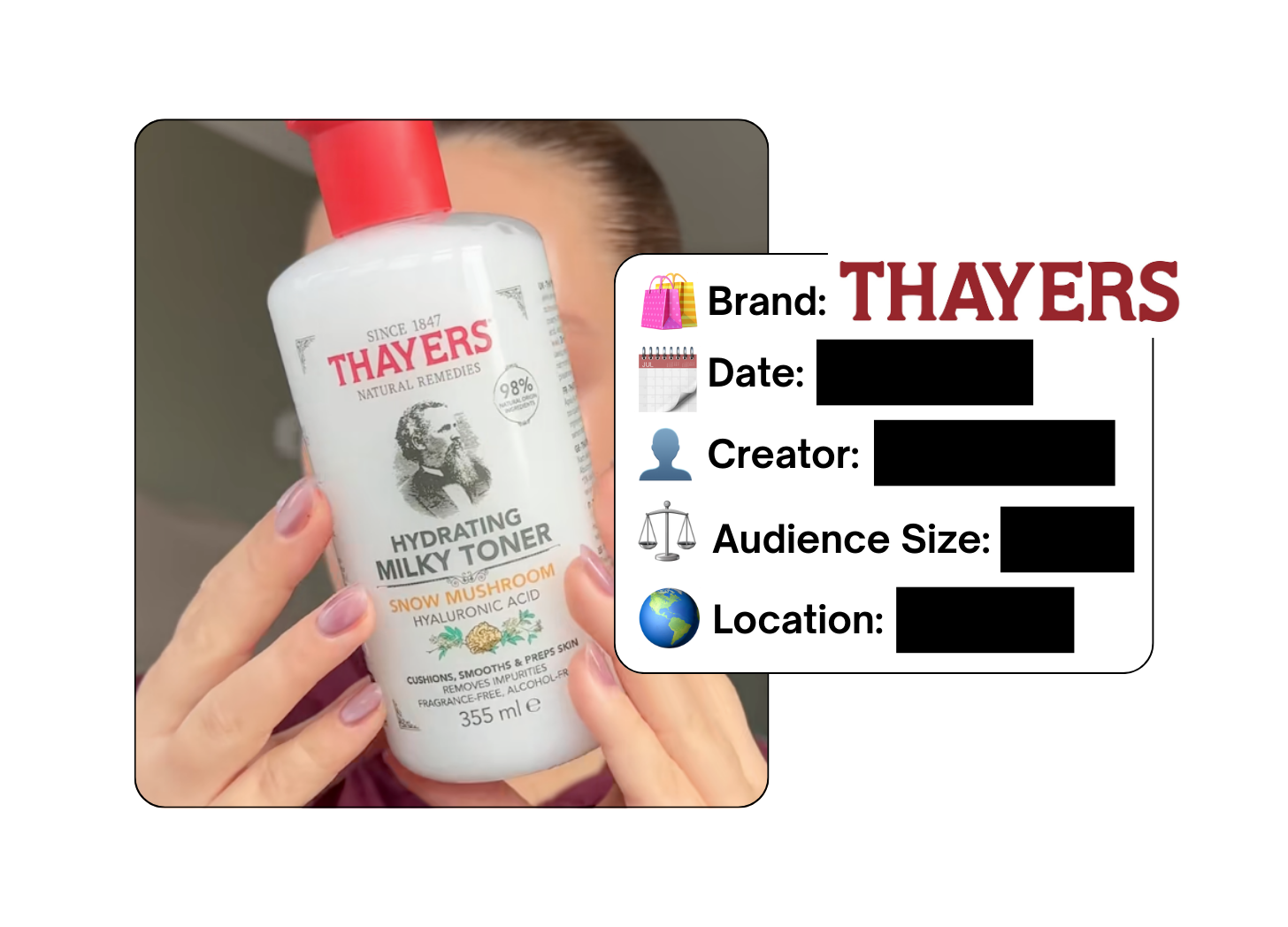 Spotted: Thayers in a new paid collab