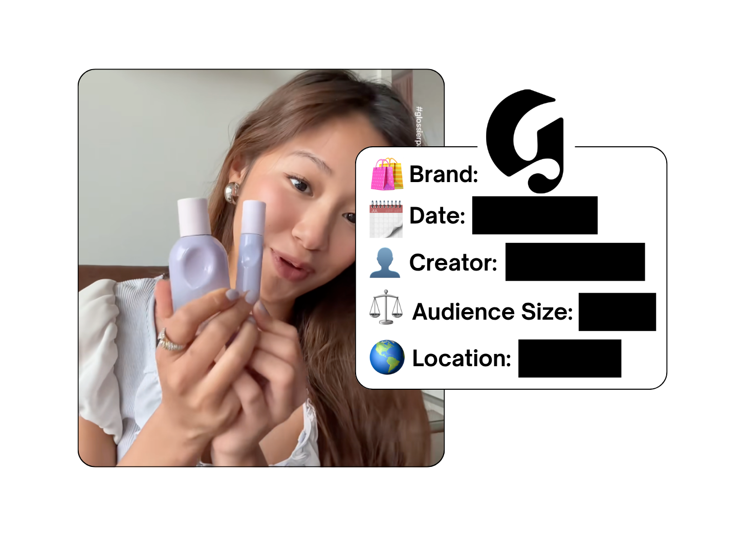 Spotted: Glossier in a new paid collab