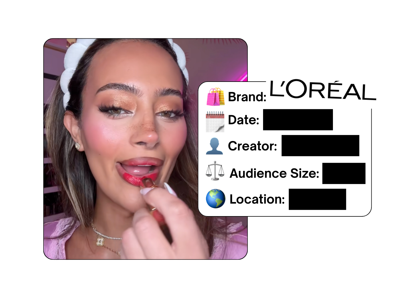 Spotted: L'Oreal in a new paid collab