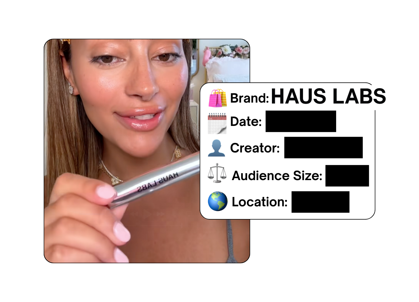 Spotted: Haus Labs in a new paid collab