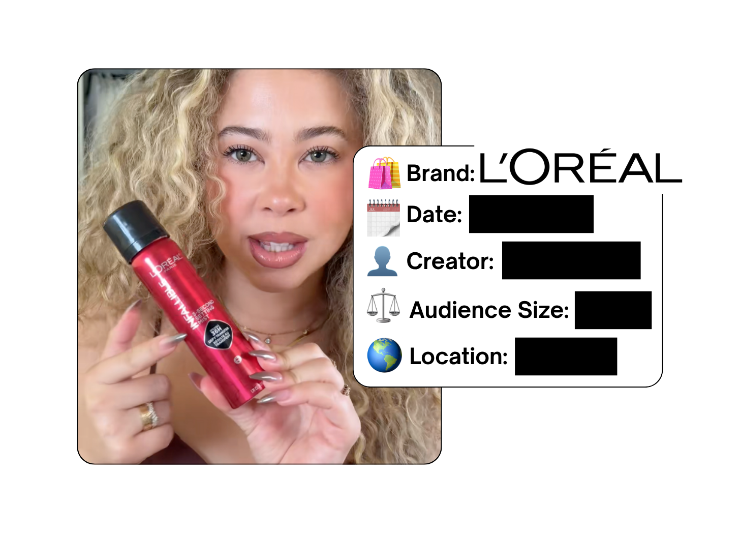 Spotted: L'Oreal in a new paid collab