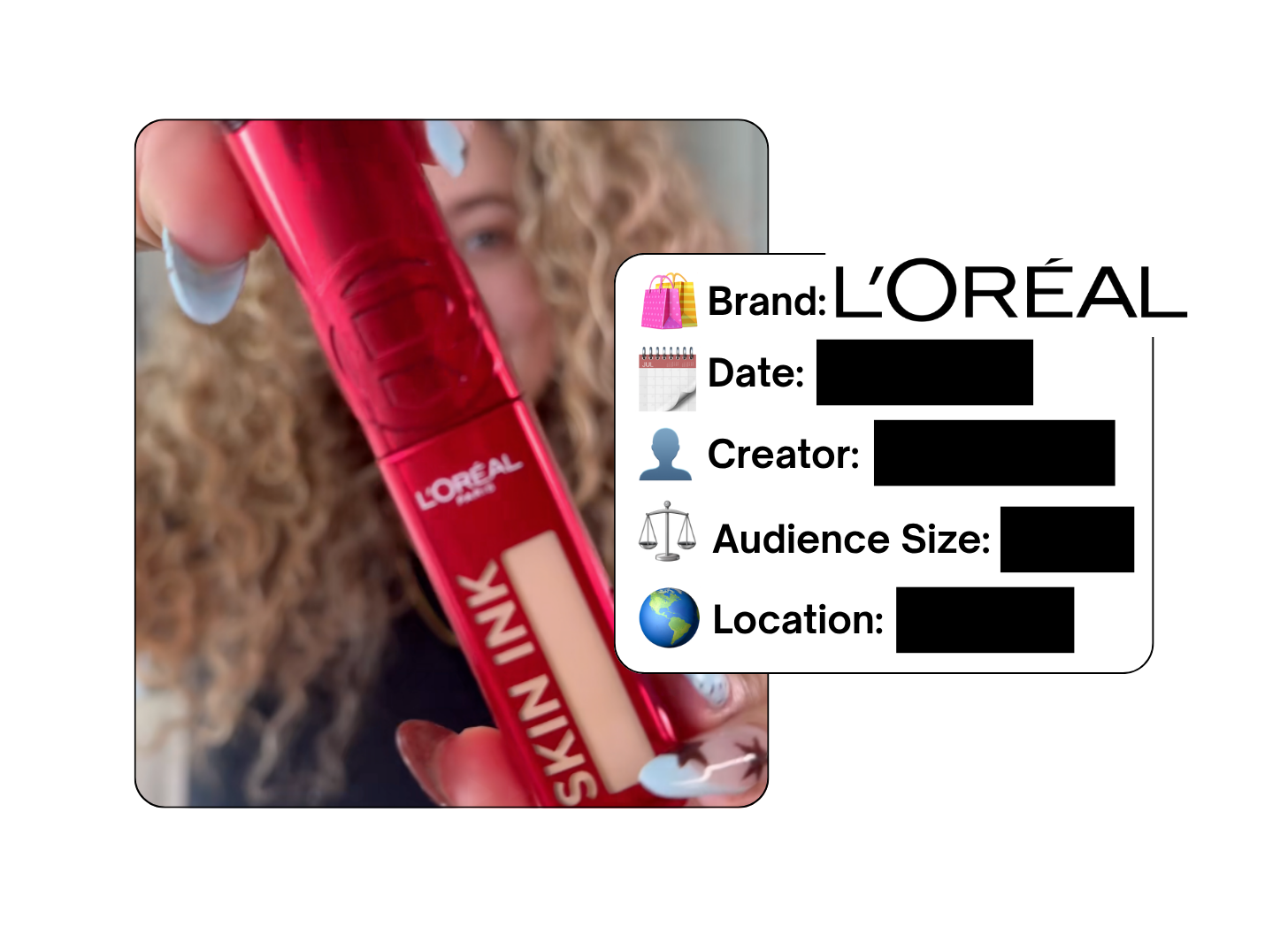 Spotted: L'Oreal in a new paid collab