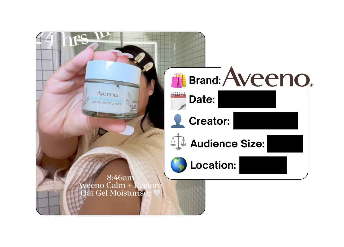 Spotted: Aveeno in a new paid collab