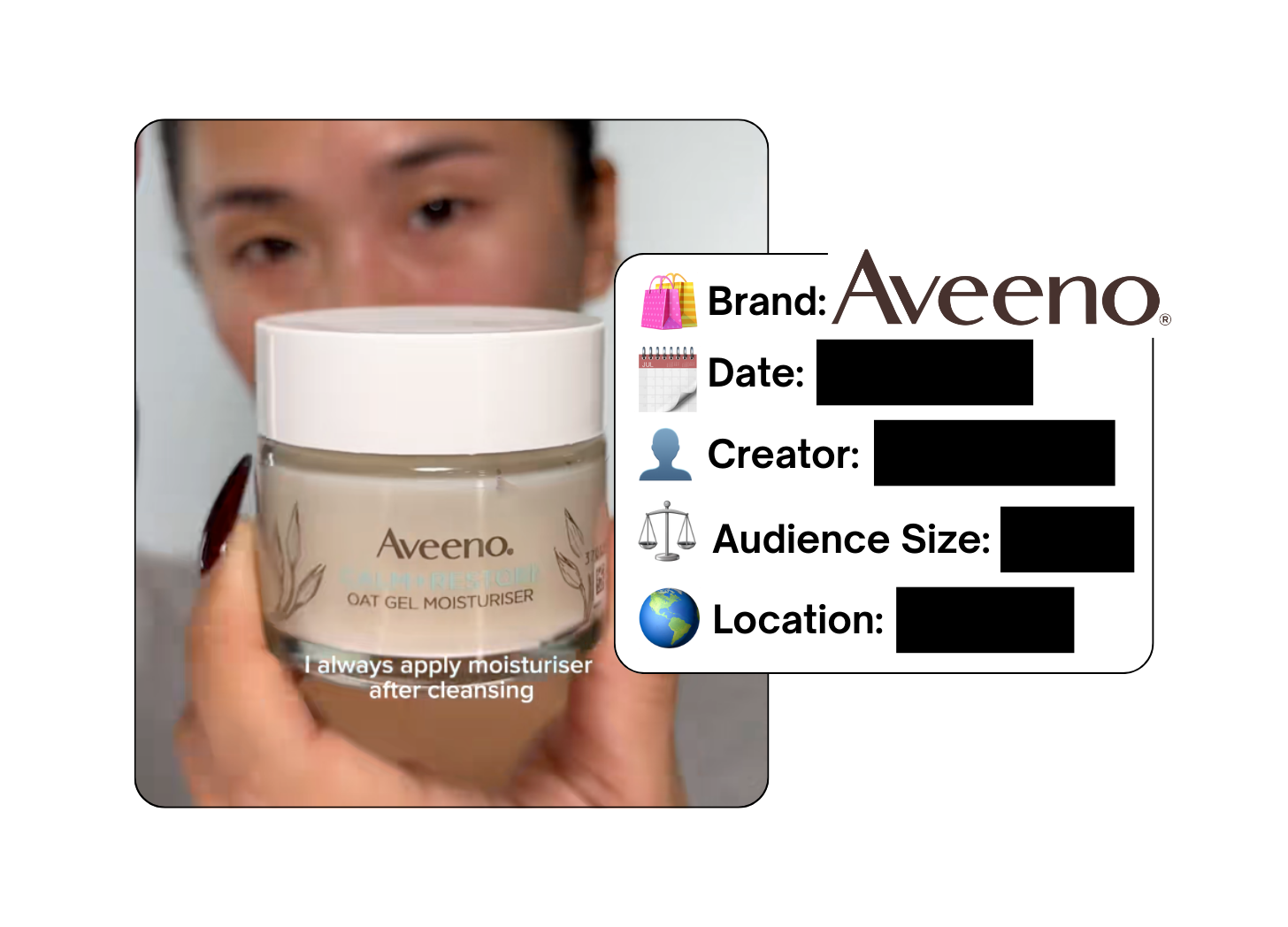Spotted: Aveeno in a new paid collab