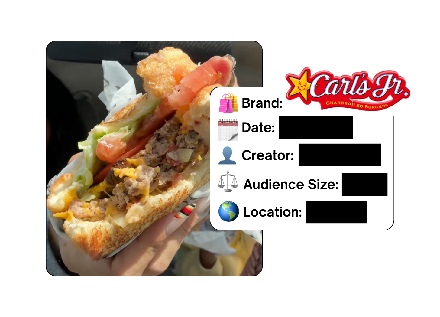Spotted: Carl’s Jr. in a new paid collab
