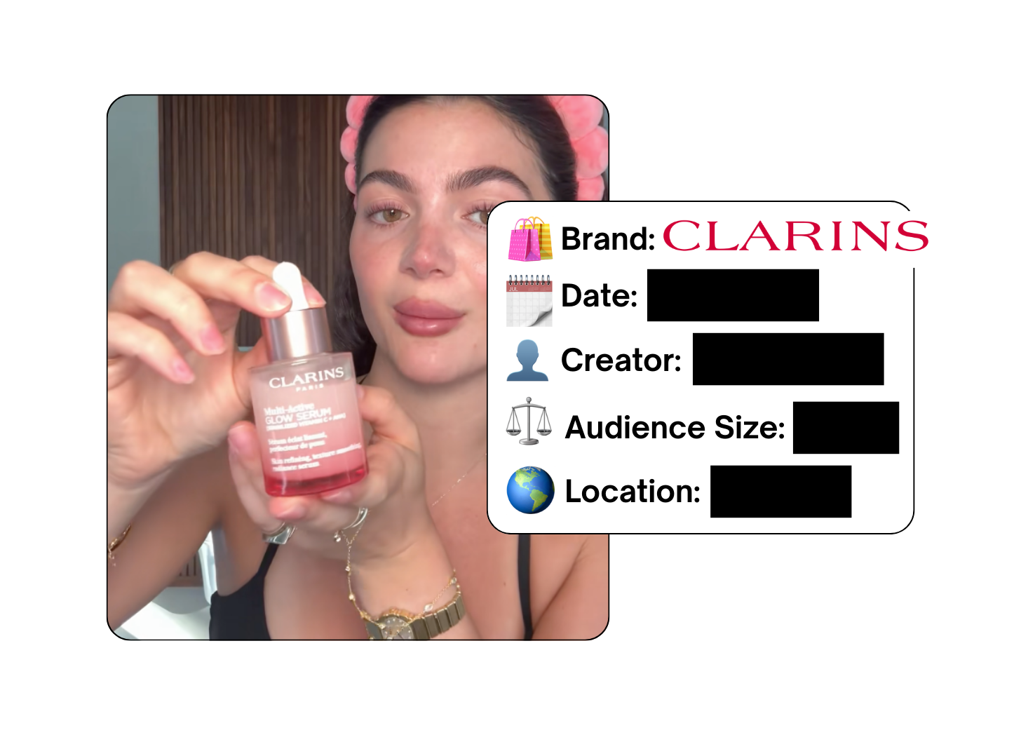 Spotted: Clarins in a new paid collab
