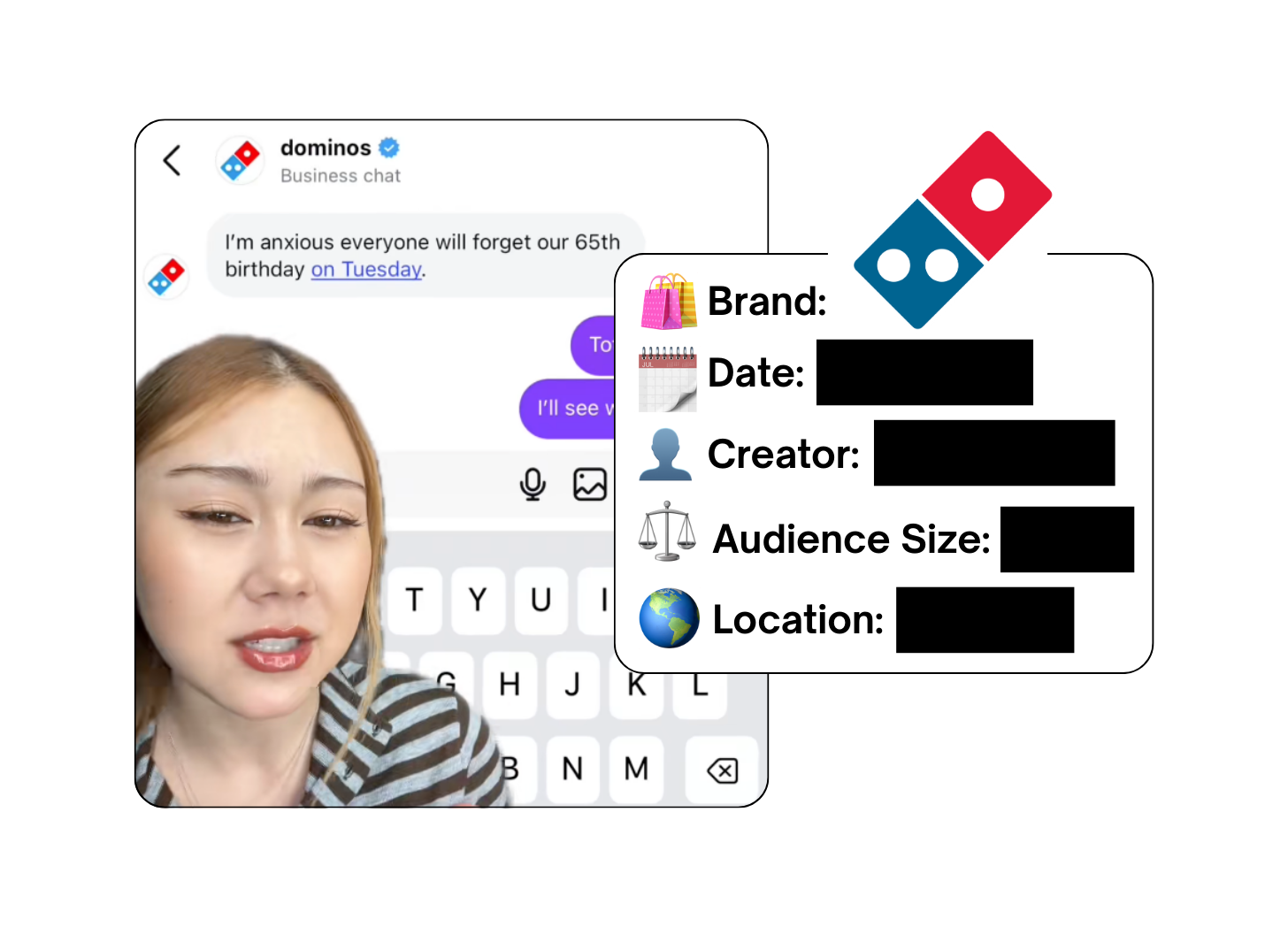 Spotted: Domino's in a new paid collab
