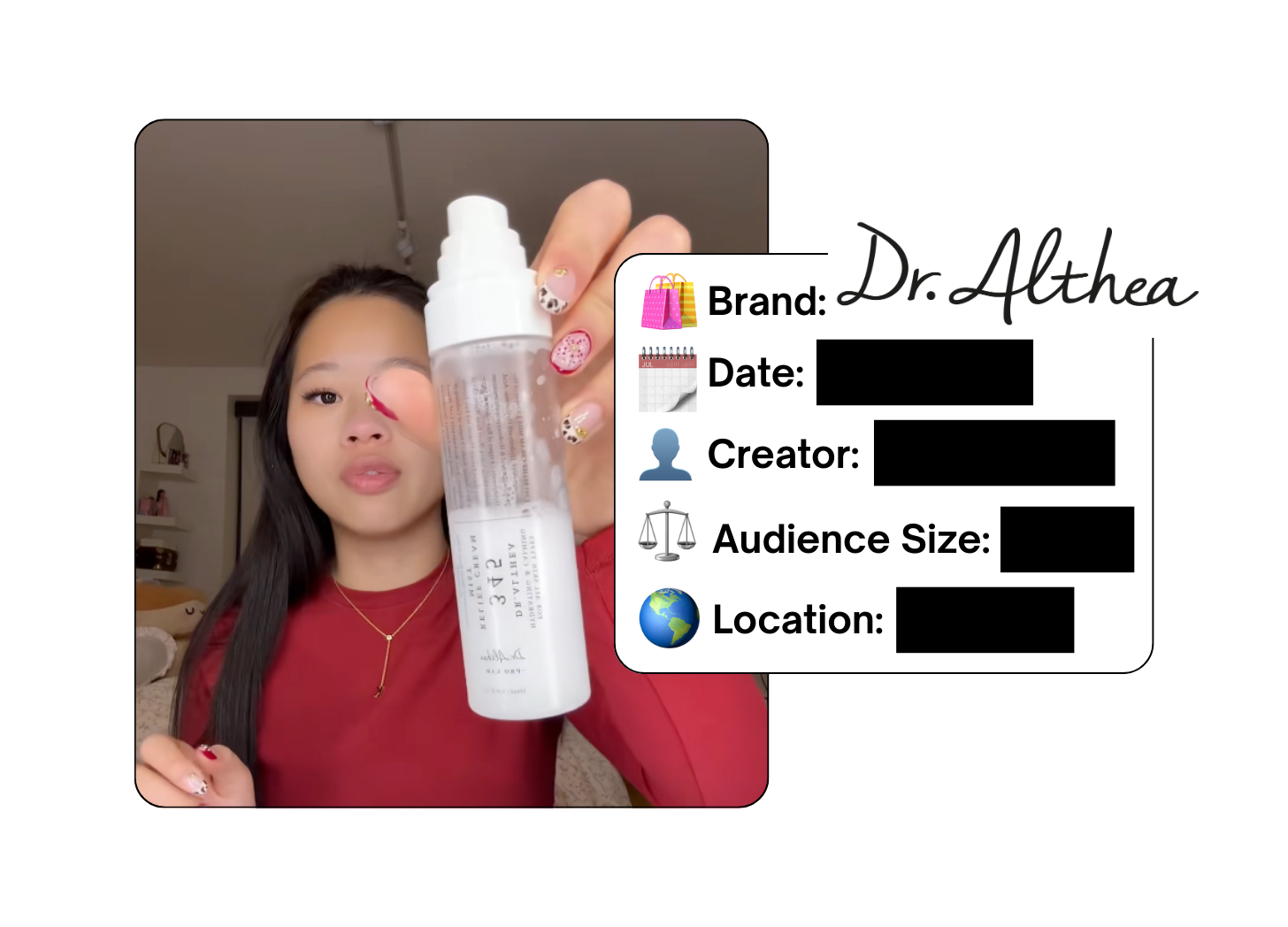 Spotted: Dr. Althea in a new paid collab