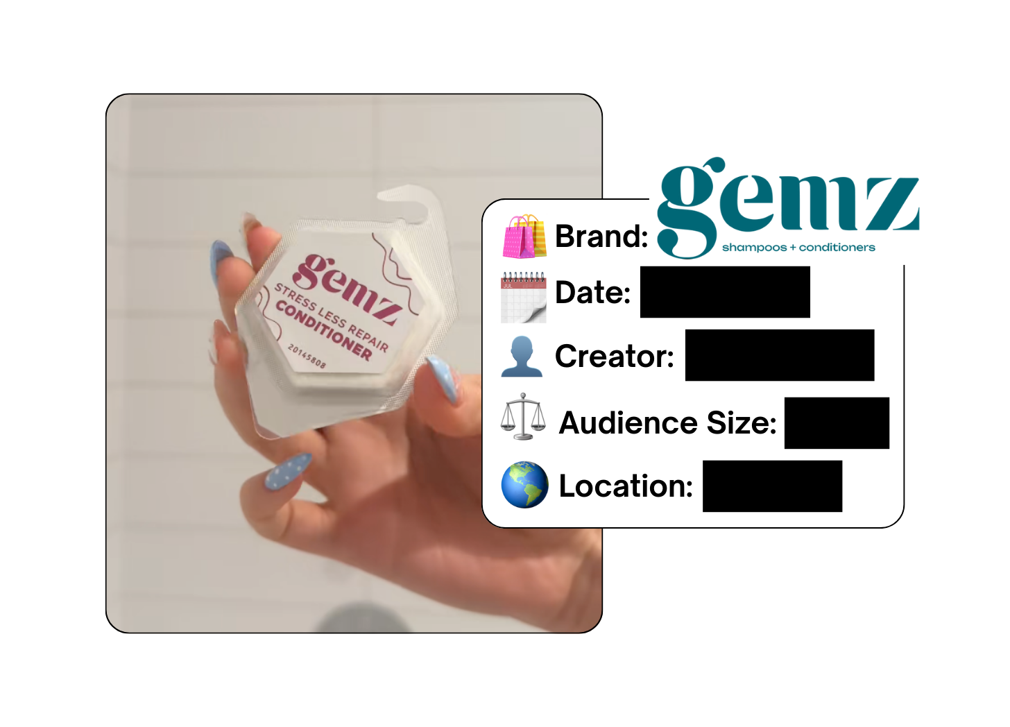 Spotted: Gemz Haircare in a new paid collab