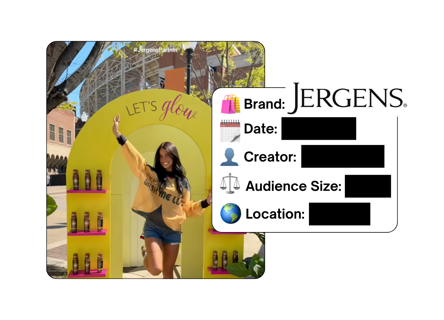 Spotted: Jergens in a new paid collab