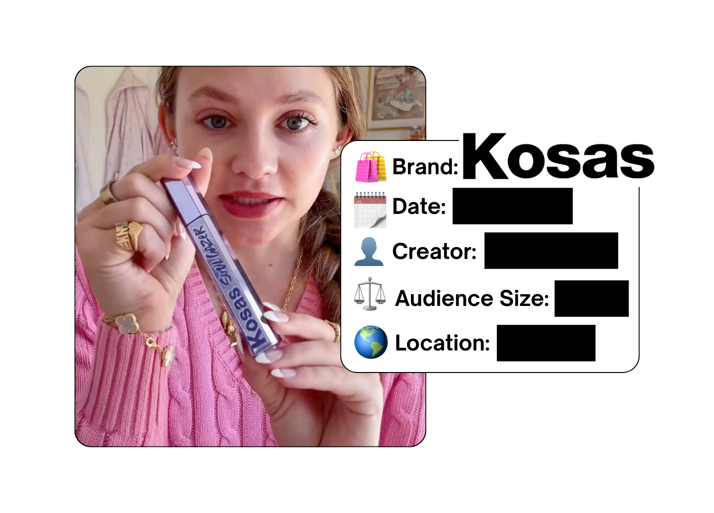 Spotted: Kosas in a new paid collab