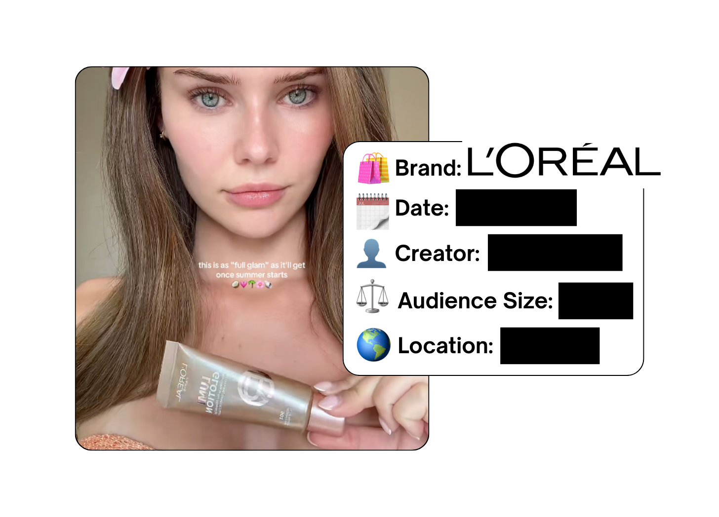 Spotted: L'Oreal in a new paid collab