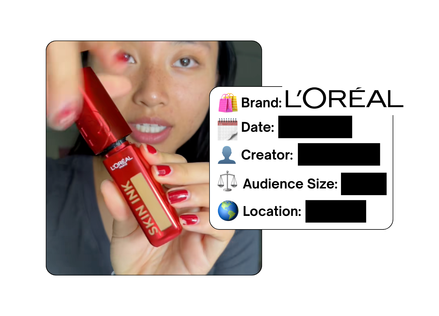 Spotted: L'Oreal in a new paid collab