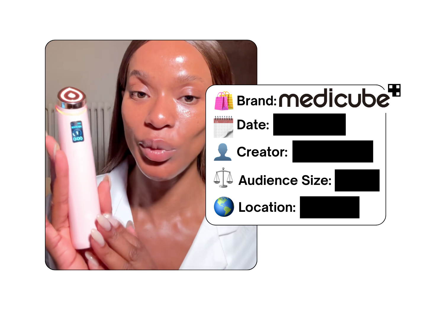 Spotted: Medicube in a new paid collab