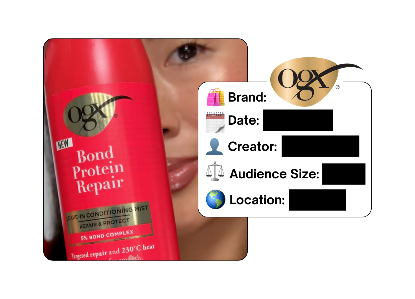 Spotted: OGX Beauty in a new paid collab