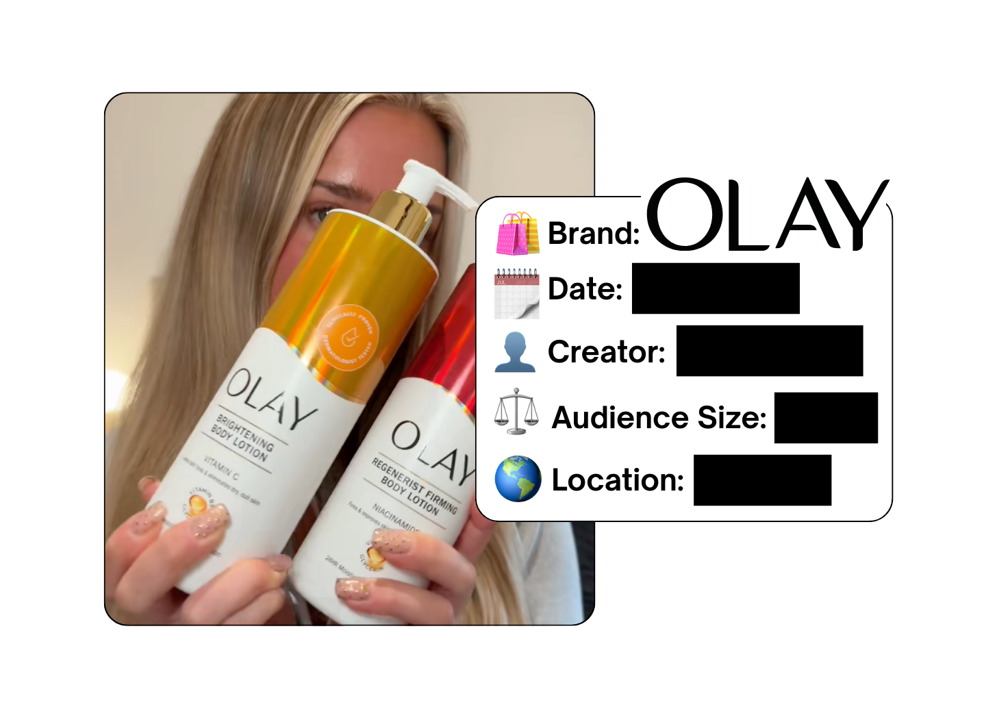 Spotted: Olay in a new paid collab