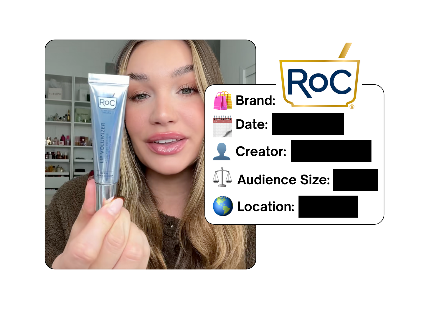 Spotted: RoC Skincare in a new paid collab