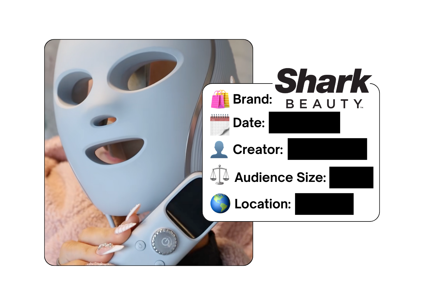 Spotted: Shark Beauty in a new paid collab