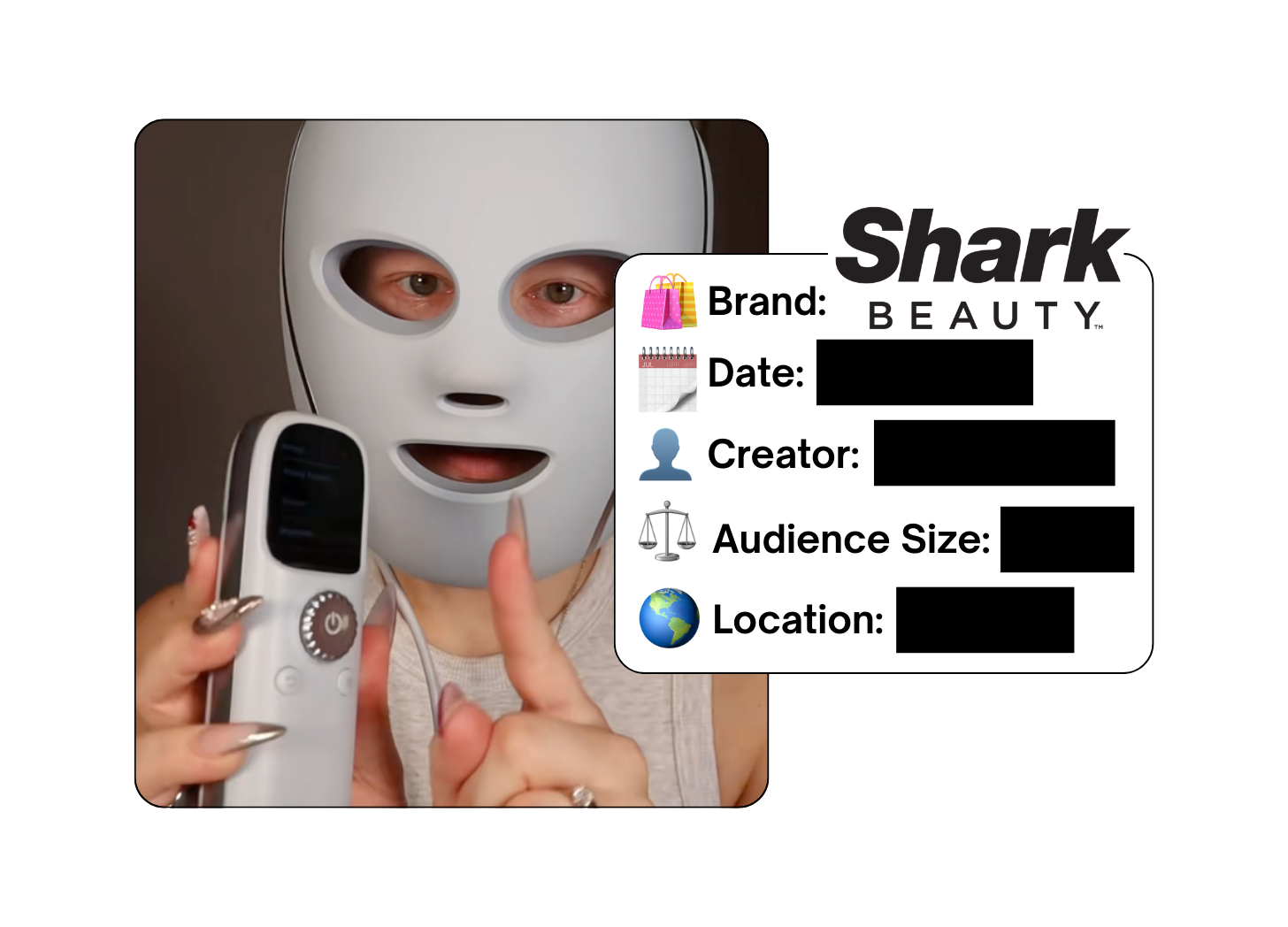 Spotted: Shark Beauty in a new paid collab