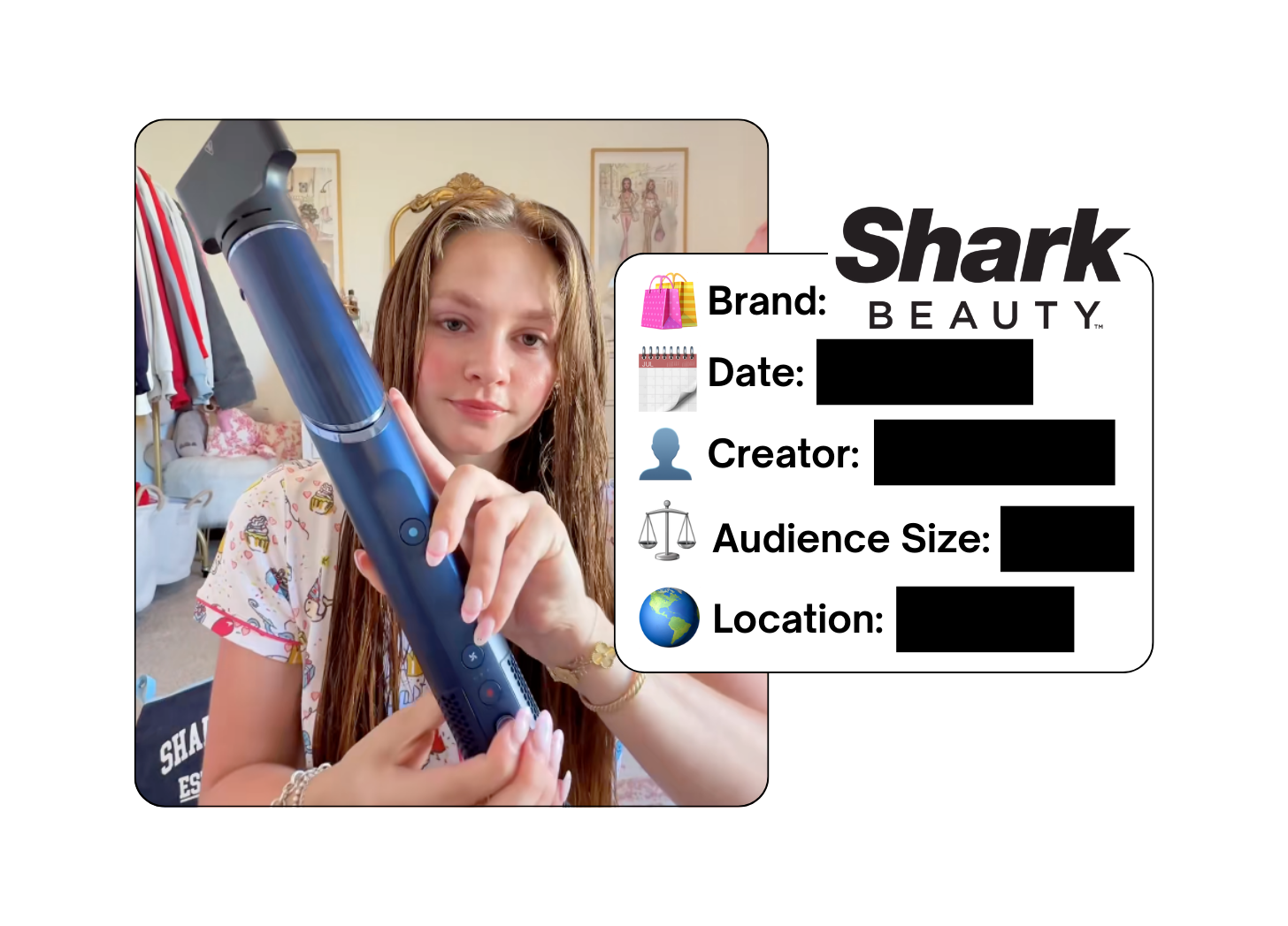 Spotted: Shark Beauty in a new paid collab