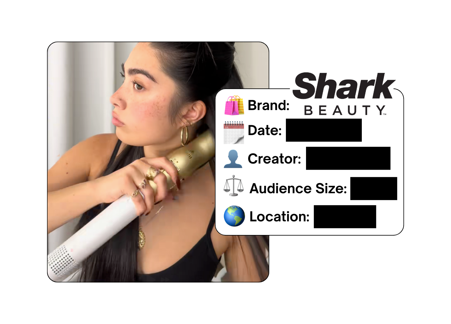 Spotted: Shark Beauty in a new paid collab