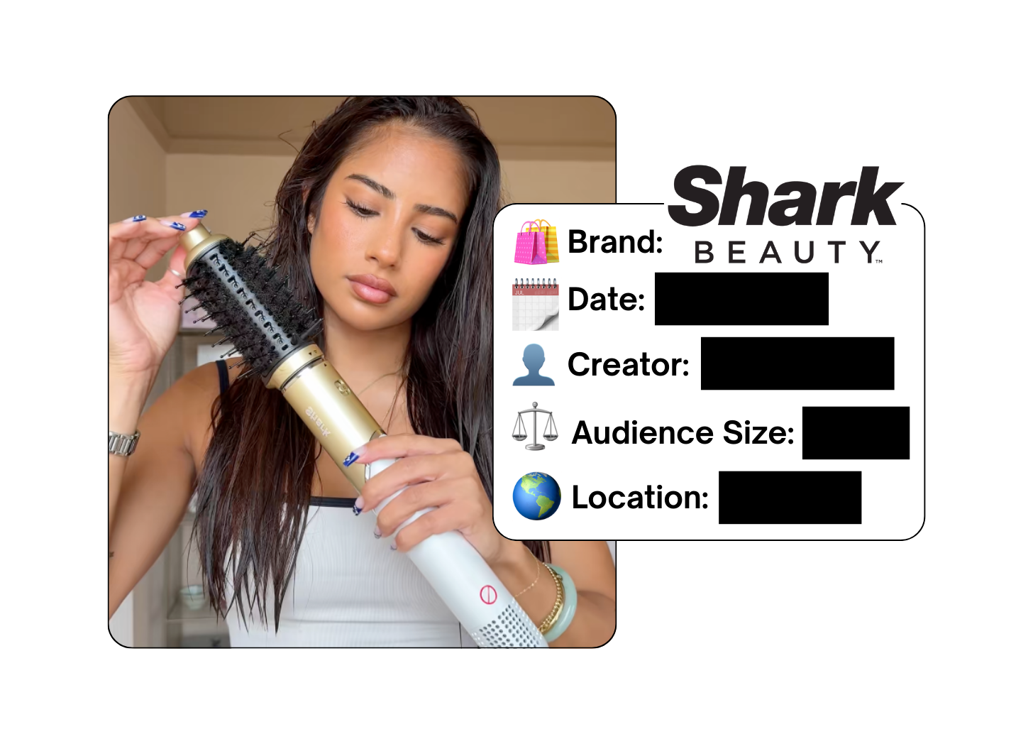Spotted: Shark Beauty in a new paid collab