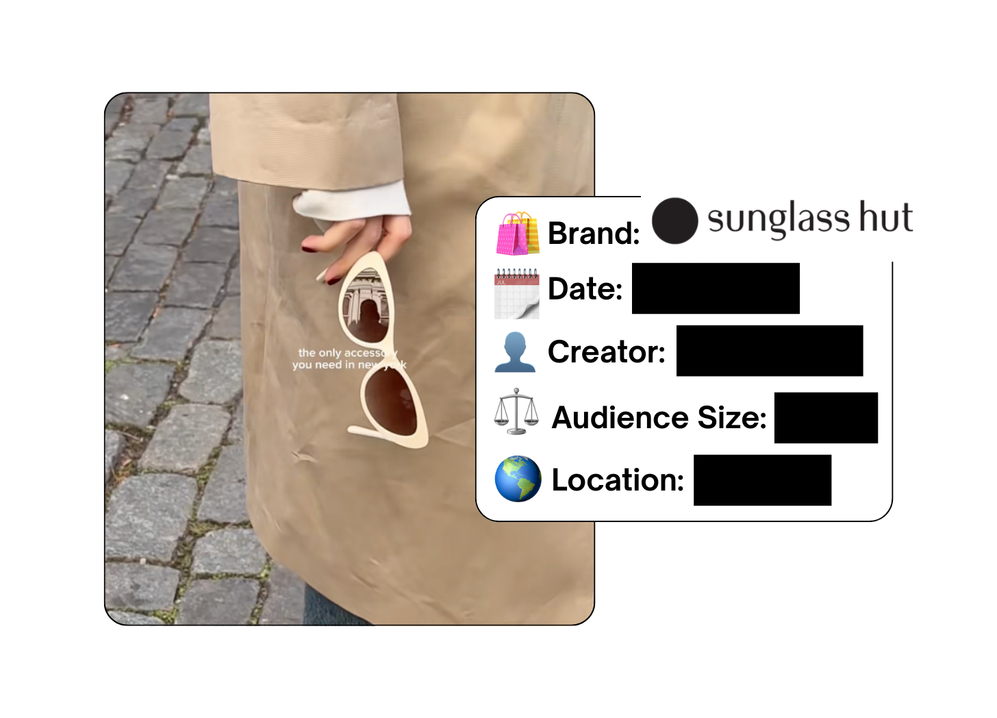 Spotted: Sunglass Hut in a new paid collab