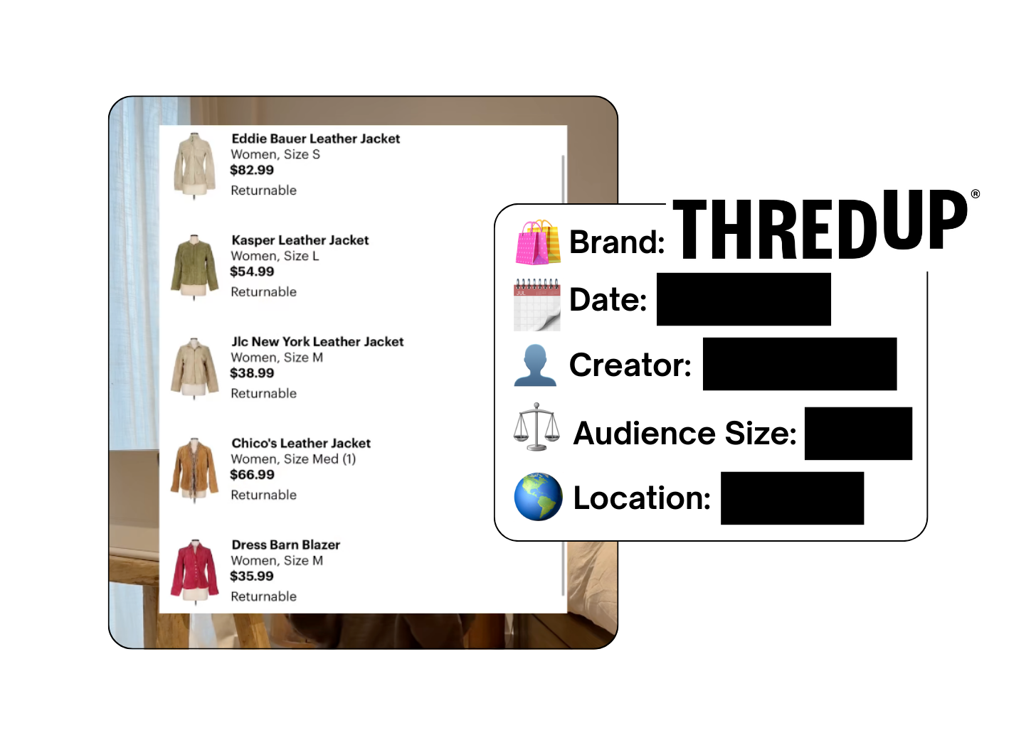 Spotted: ThredUp in a new paid collab