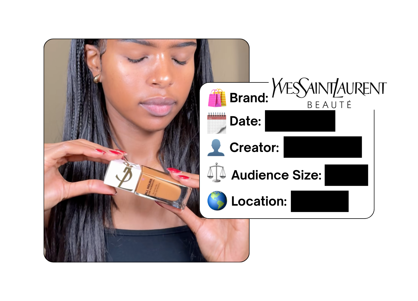 Spotted: YSL Beauty in a new paid collab