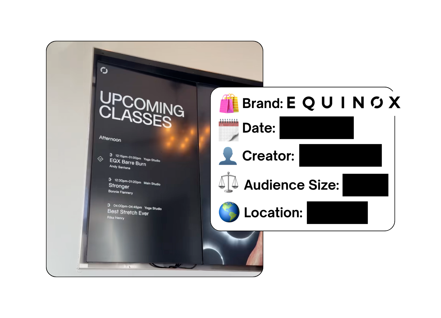 Spotted: Equinox in a new paid collab