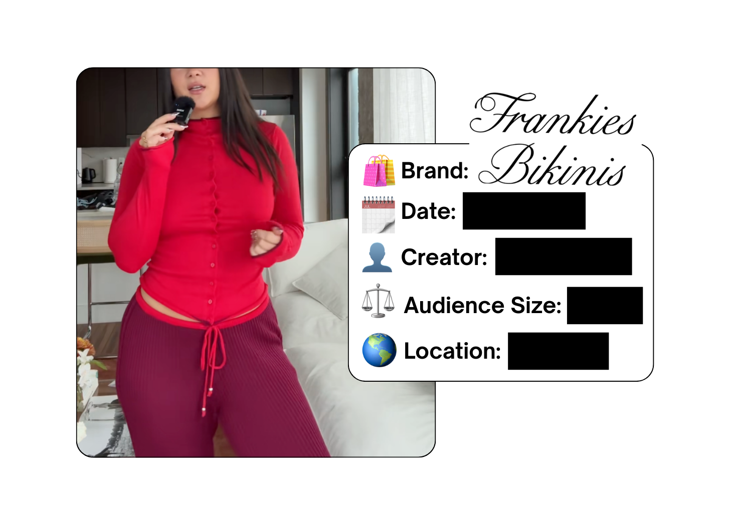 Spotted: Frankies Bikinis in a new paid collab