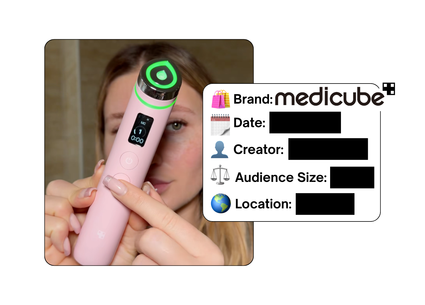 Spotted: Medicube in a new paid collab