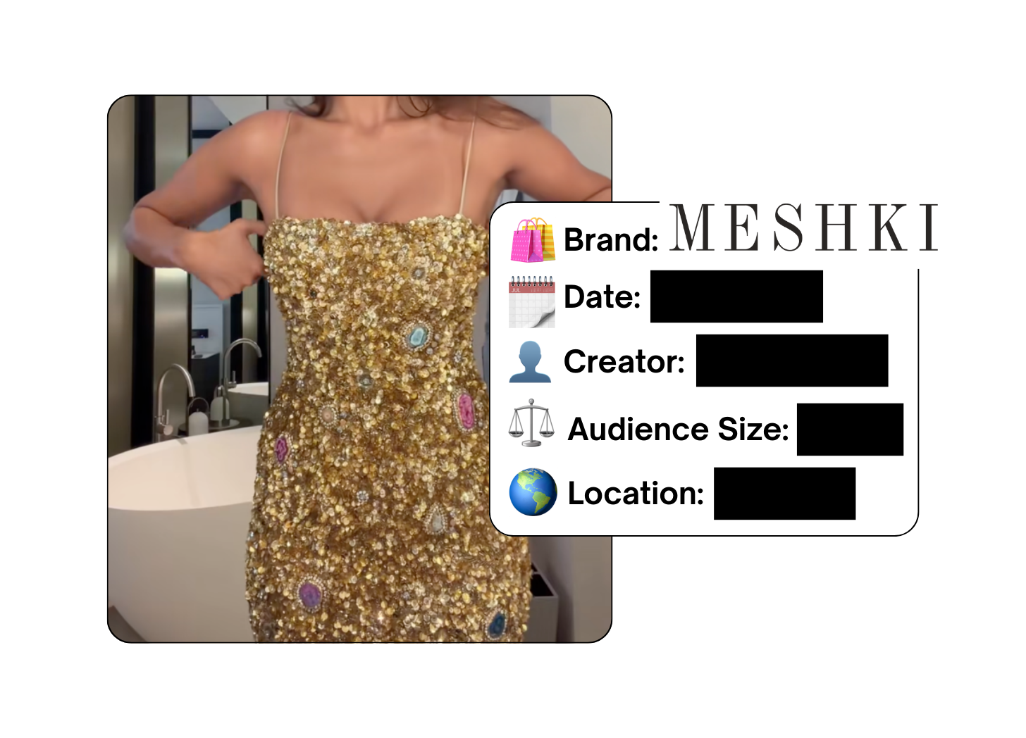 Spotted: Meshki in a new paid collab