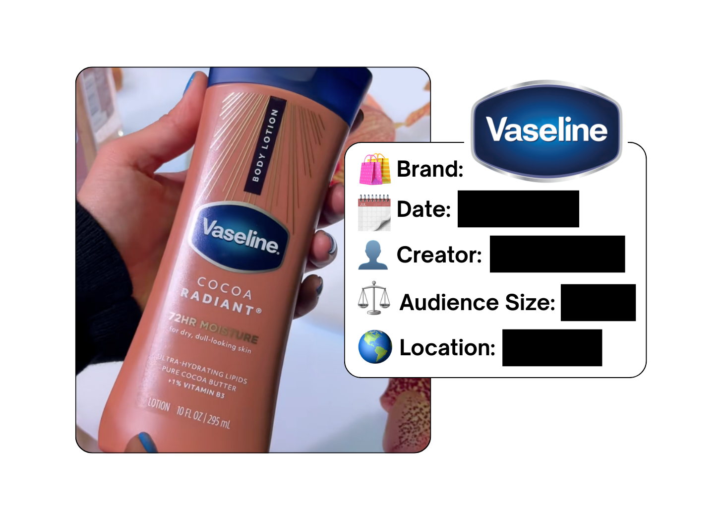 Spotted: Vaseline in a new paid collab