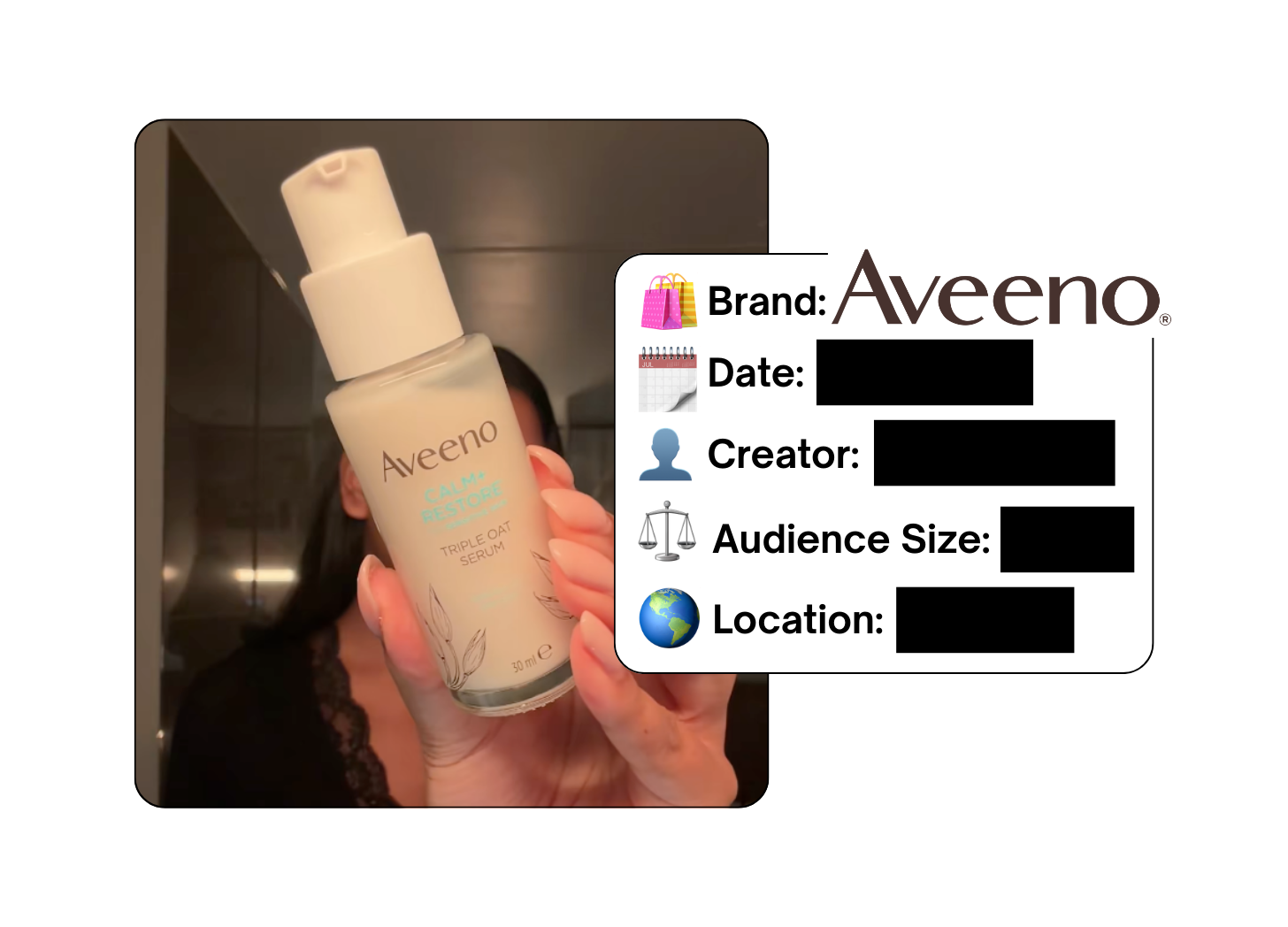 Spotted: Aveeno in a new paid collab