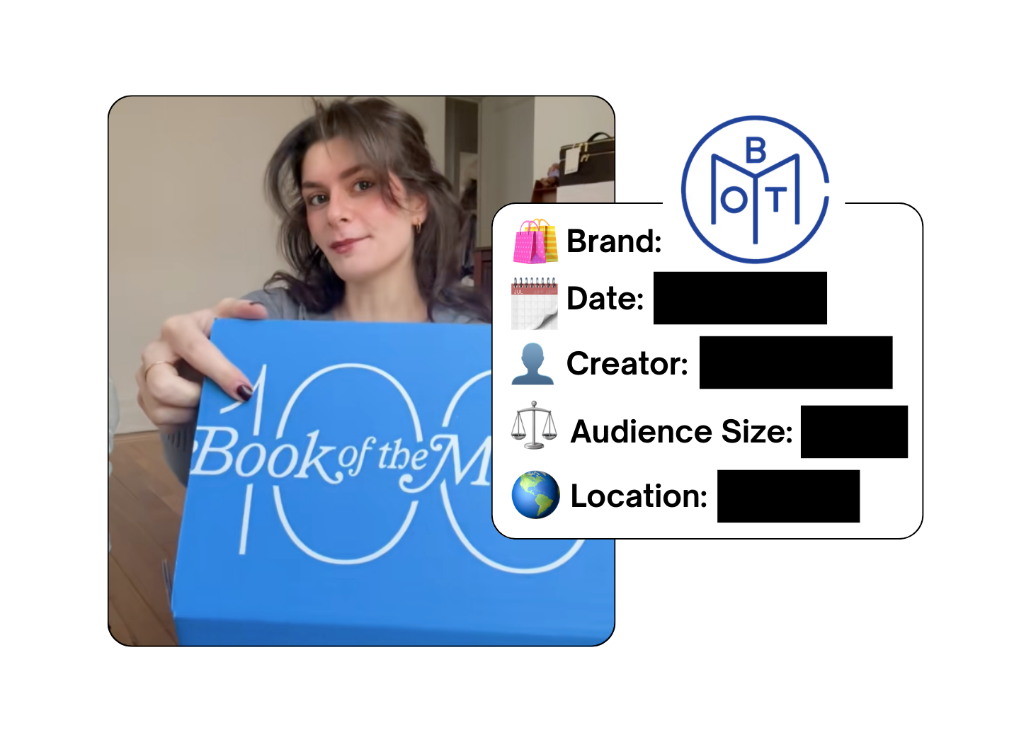 Spotted: Book of the Month in a new paid collab