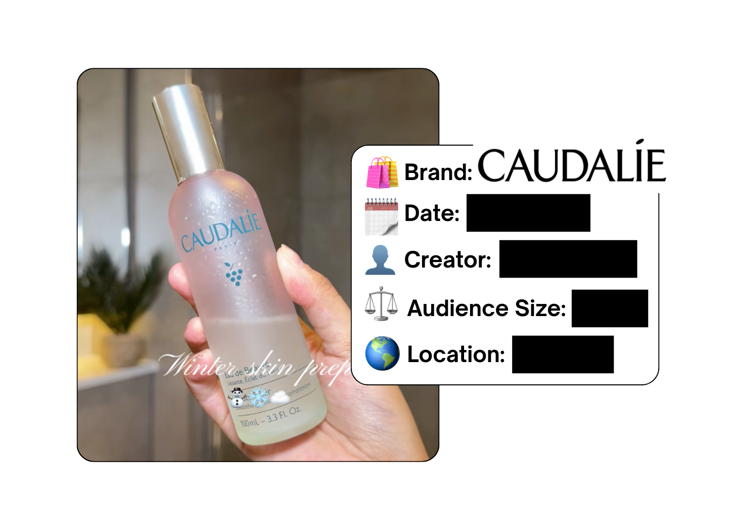 Spotted: Caudalie in a new paid collab