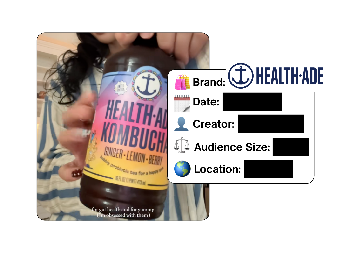 Spotted: Health-Ade in a new paid collab