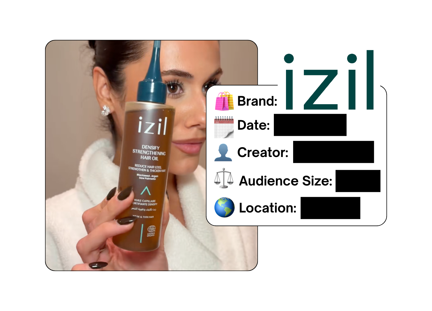 Spotted: Izil Beauty in a new paid collab