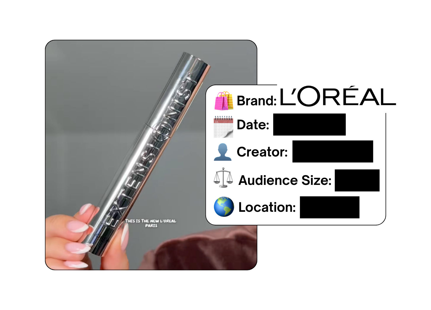 Spotted: L'Oreal in a new paid collab