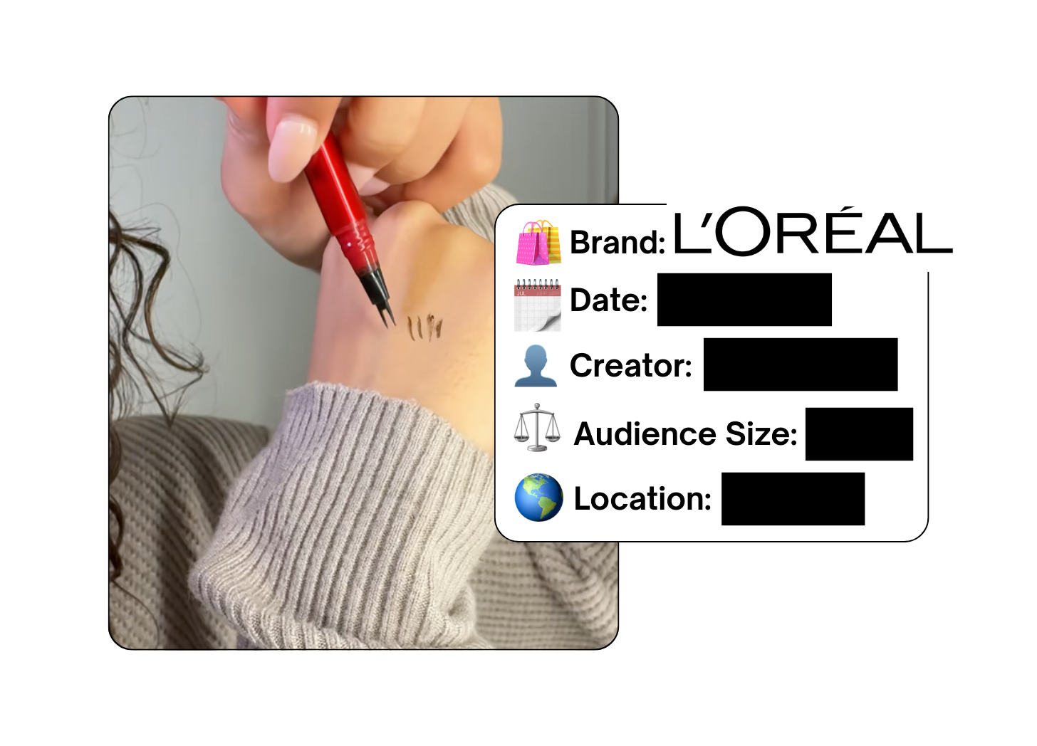Spotted: L'Oreal in a new paid collab