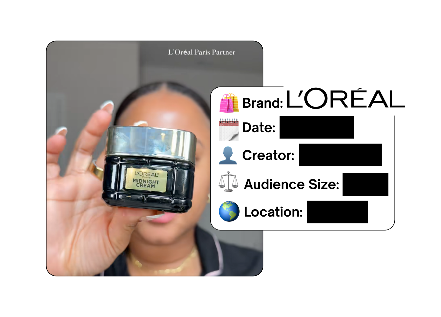Spotted: L'Oreal in a new paid collab