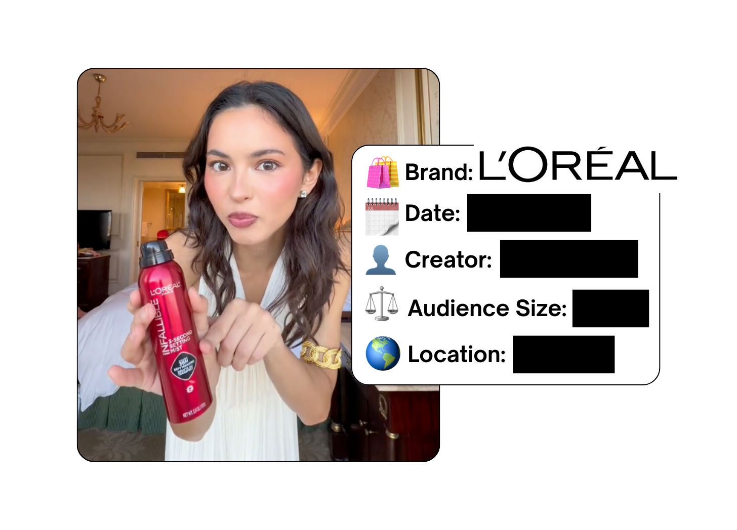 Spotted: L'Oreal in a new paid collab